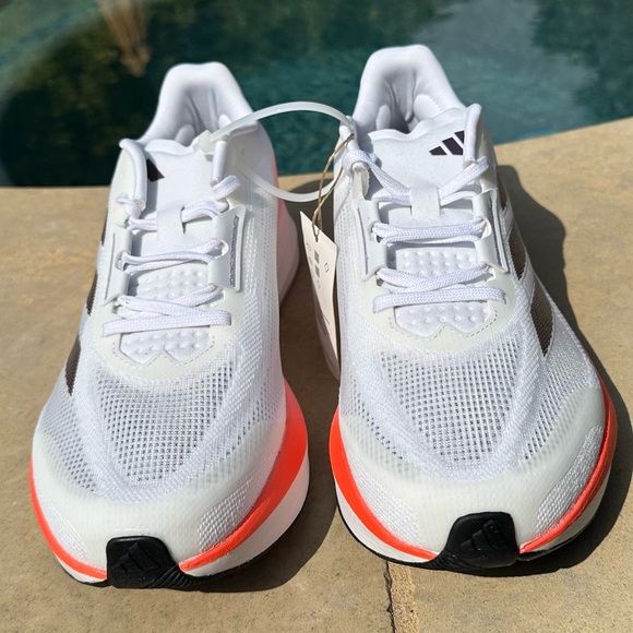 Adidas Duramo Speed M White Pink Running Shoes- Size 11.5 Mens IF1205 - Picture 4 of 6